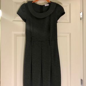 Grey princess collar dress.